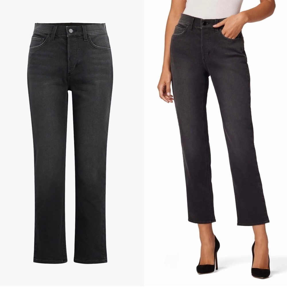 JOE’S • The Scout boyfriend jeans mid rise slim tomboy crop Meteorite black
